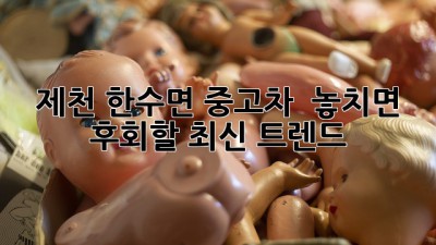 제천 한수면 중고차 🚗 놓치면 후회할 최신 트렌드!